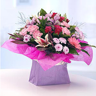 Pink Sanna Hand-tied Bouquet