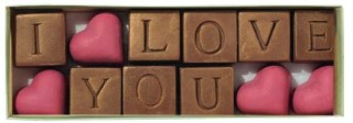 Choconchoc I Love You Chocolate Message