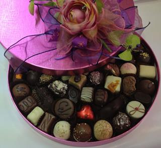 Classic Pink Belgian Chocolate  Gift Box