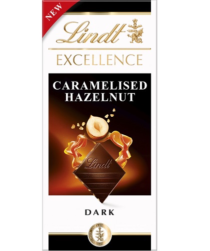 Lindt Excellence Dark Caramelised Hazelnut Bar