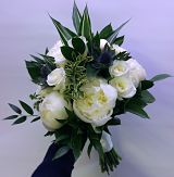 Blue &amp; White Bridal Bouquet
