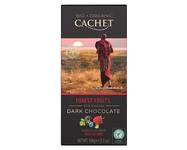 Cachet Forest Fruits Organic Dark Chocolate Bar