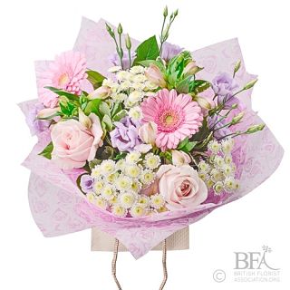Pastel Pink Hand-Tied Bouquet