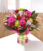Stunning Hand-tied Bouquet of Vibrant Flowers