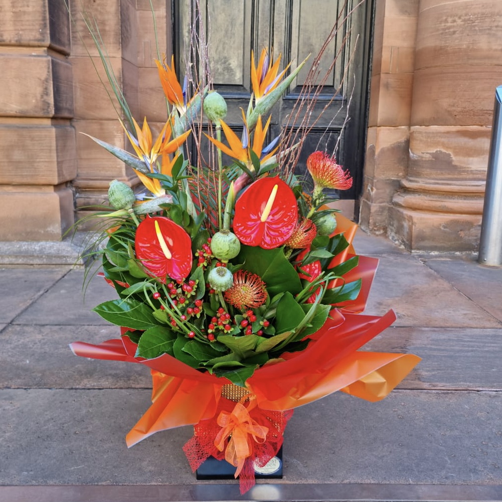 Tropical Elegance Hand-tied bouquet
