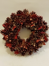 Rich Red Christmas Wreath